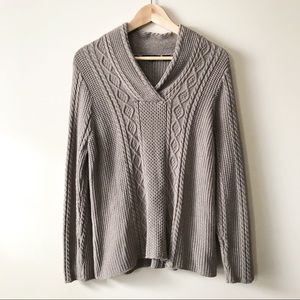 Jeanne Pierre 100% Cotton Cable Sweater